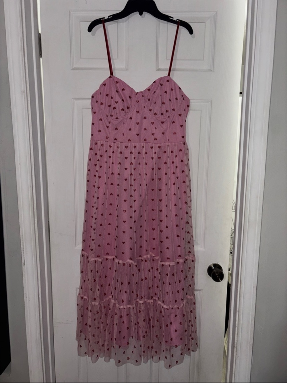 Betsey Johnson pink heart dress